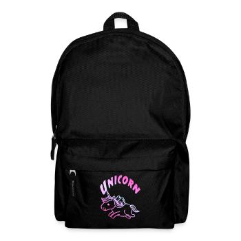 Unicorn Einhorn suess - Rucksack - Schwarz - Vorne