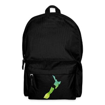 Map New Zealand - Backpack - black - Front