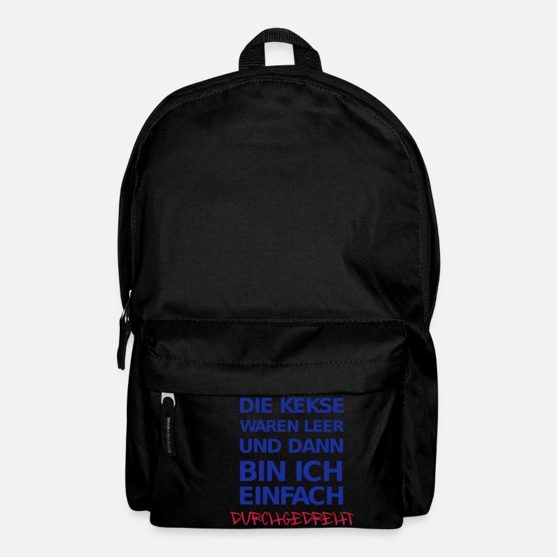 Die Kekse waren leer und dann bin ich einfach ... - Rucksack - Schwarz