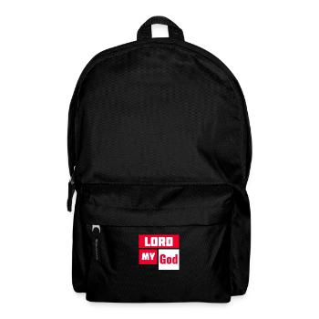 Herr mein Gott Lord my God - Backpack - black - Front