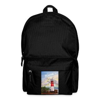 EG Büsum I Holiday I Lighthouse I North Sea I Sea - Backpack - black - Front