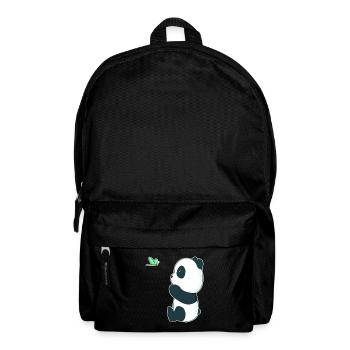 Süßer Baby Panda mit einem Schmetterling - Rucksack - Schwarz - Vorne