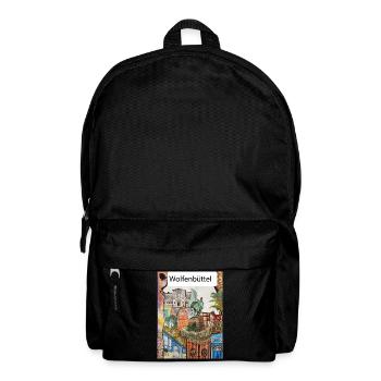 EG Wolfenbüttel I Stadt I Aquarell Gerecke - Rucksack - Schwarz - Vorne