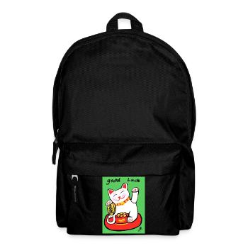 EG cat I tier I waving cat I lucky charm - Backpack - black - Front