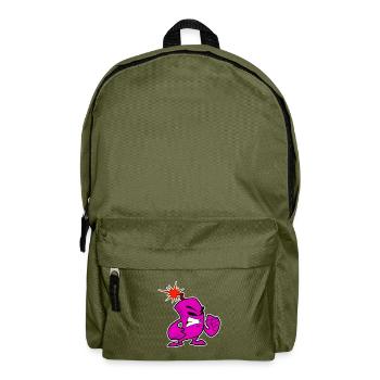 Cool banger Feuerwerlk firecracker New Year's Eve - Backpack - olive green - Front
