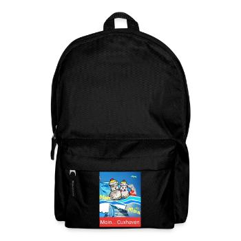 EG Cuxhaven I Stadt I Foto Zeichnung Gerecke - Rucksack - Schwarz - Vorne