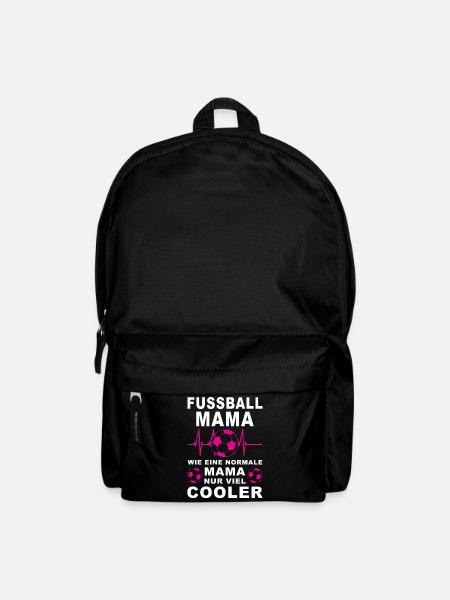 Fußball Mama viel cooler Spruch Geschenkidee - Rucksack - Schwarz
