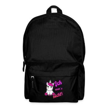 Lustiges Einhorn ich war´s nicht - Rucksack - Schwarz - Vorne