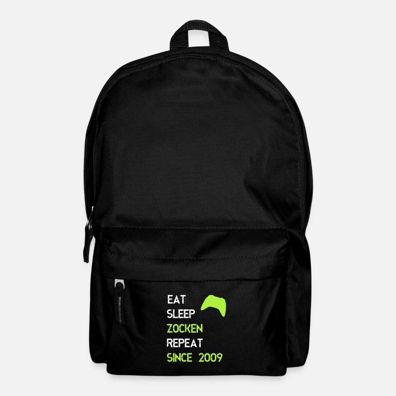Eat Sleep Zocken Repeat seit 2009 - Rucksack - Schwarz