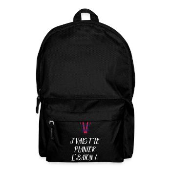 J'vais t'le planter l'bâton ! Bronzés font du ski - Sac à dos - noir - Devant