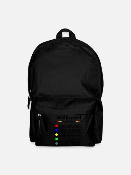 Wahlzettel 1 - Rucksack - Schwarz