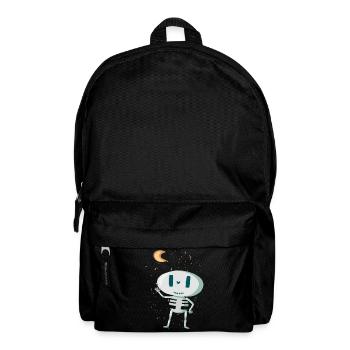 Cute skeleton with moon and stars Halloween - Backpack - black - Front