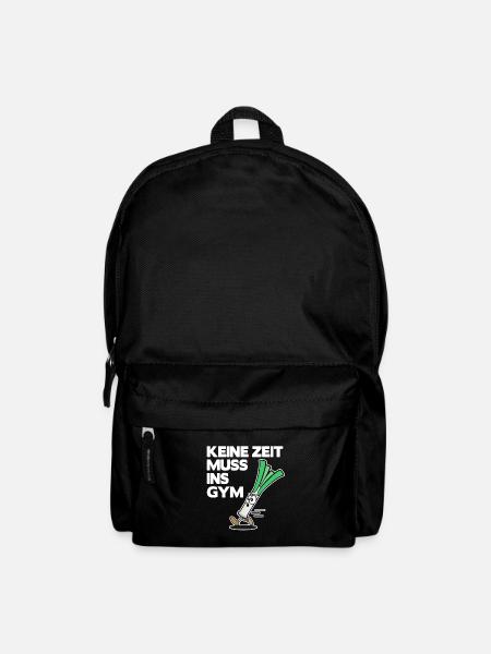 Keine Zeit Muss ins Gym Training Lauch lustig - Rucksack - Schwarz