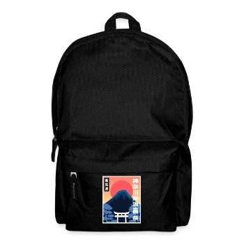 Retro Vintage Japan Art Style japanische Sonne Fan - Rucksack - Schwarz - Vorne