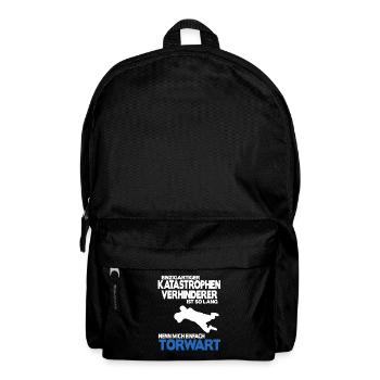 Fußball Torhüter Torwart Geburtstag Spruch Shirt - Rucksack - Schwarz - Vorne