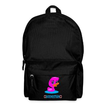 Bademeisterin Quietscheente - Rucksack - Schwarz - Vorne