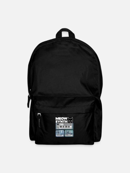 Modular Analog Synthesizer Katze Katzen Spruch - Rucksack - Schwarz