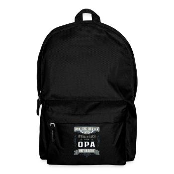 Nur die besten Väter werden auch zum Opa befördert - Rucksack - Schwarz - Vorne