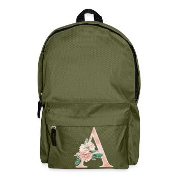 Buchstabe A - Initiale - Rucksack - Olivgrün - Vorne