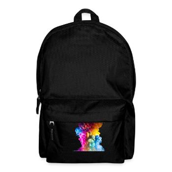 Bunte Wolken - Rucksack - Schwarz - Vorne