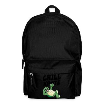 Chillkröte Schildkröte Rente Pensionierung - Rucksack - Schwarz - Vorne