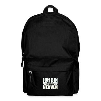Ich Bin Nichts Für Schwache Nerven. - Rucksack - Schwarz - Vorne
