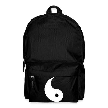 Divided Ying and Yang Sign for Couples Yin Yan - Backpack - black - Front