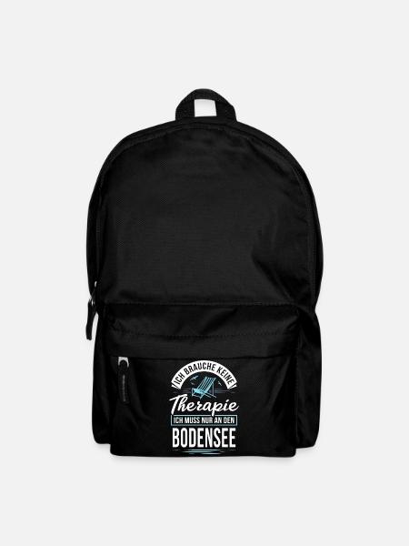 Therapie? Ich muss nur an den Bodensee - Rucksack - Schwarz