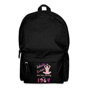 Fitness femmes 1964 naissance Anniversaire Sport - Sac à dos - noir - Devant