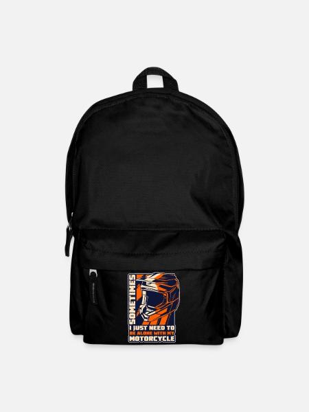 Motorrad Enduro Crossmaschine - Rucksack - Schwarz