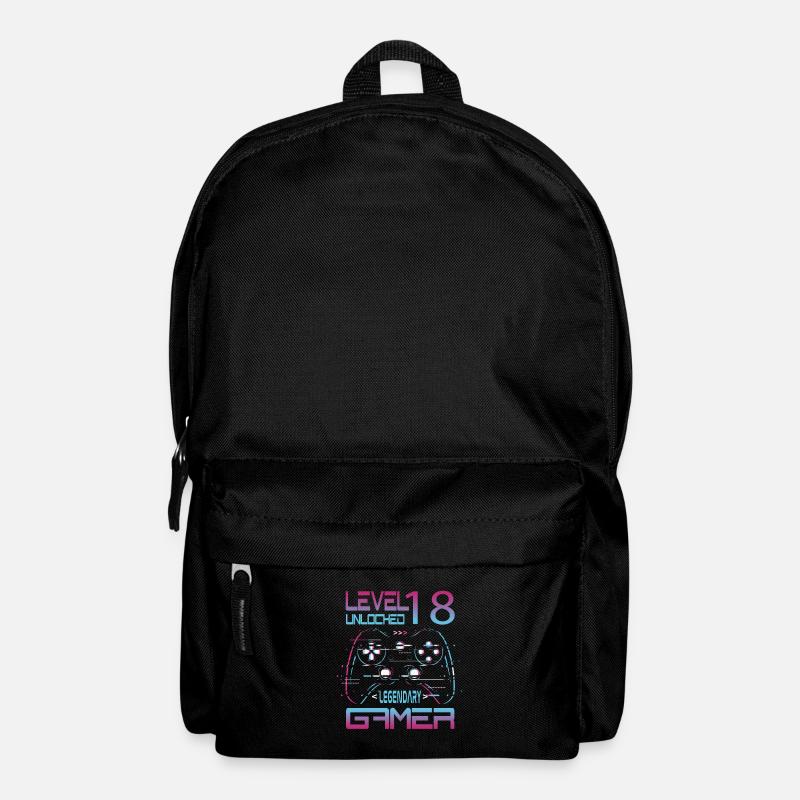 18 Geburtstag Level 18 Complete Retro Jungen Gamer - Rucksack - Schwarz