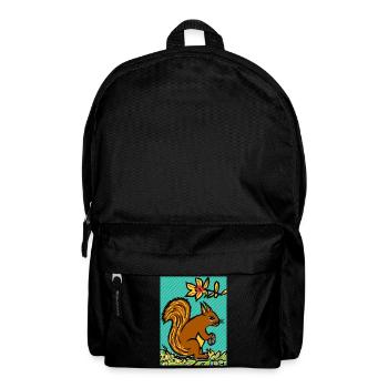 Squirrel I Animal I Holiday I Forest I EC - Backpack - black - Front