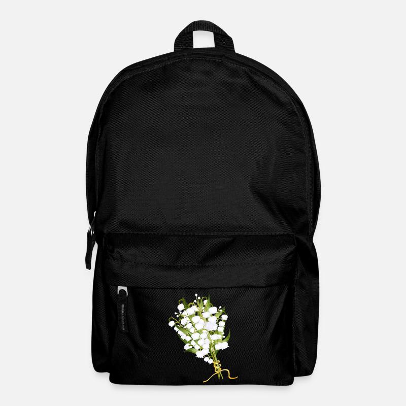 bouquet de muguet luxuriant comme salutation printanière - Sac à dos - noir