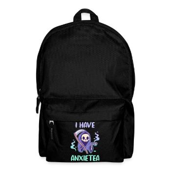 Kawaii Grim Reaper drinks tea - Backpack - black - Front