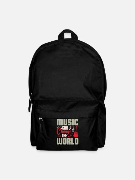 Music changes the world Design - Backpack - black