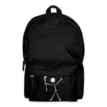 field hockey hockey player happy-field hockey player - Backpack - black - Front