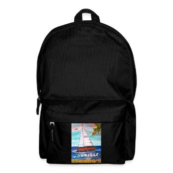 EC Holidays I Boat I Sea I Seaside I Sailing I - Backpack - black - Front