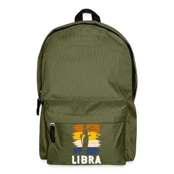 Libra Horoscope Constellation - Backpack - olive green - Front