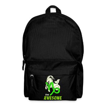 Cool Steinbock Statement Tierkreiszeichen Esoterik - Rucksack - Schwarz - Vorne