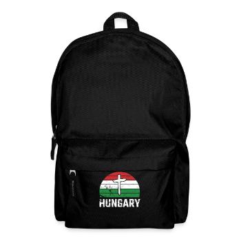 Hungary Hungary Retro Sun Christian Christ Hungarian - Backpack - black - Front