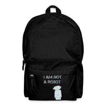 i am not a robot - Rucksack - Schwarz - Vorne