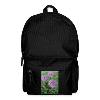 Boules de poireaux ornementaux violets au printemps - Sac à dos - noir - Devant