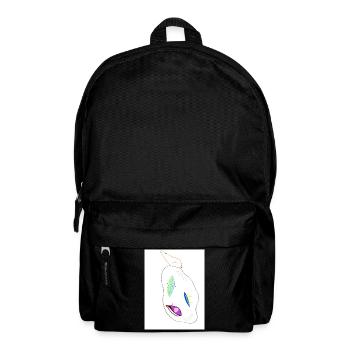 monster with piercings - Rucksack - Schwarz - Vorne