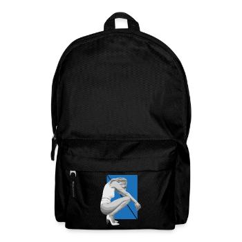 Sexy Girl Pin Up Comic Pop Art T-Shirt - Backpack - black - Front