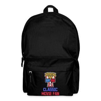 Popcorn Statement Cinema Night Movies Binge Watching - Backpack - black - Front