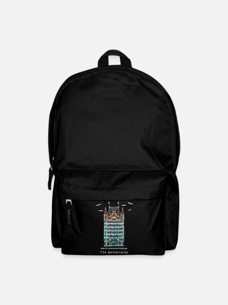 Rotterdam, Weißes Haus am Alten Hafen, Niederlande - Rucksack - Schwarz