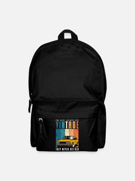 Oldtimer Autofahrer Alt - Rucksack - Schwarz