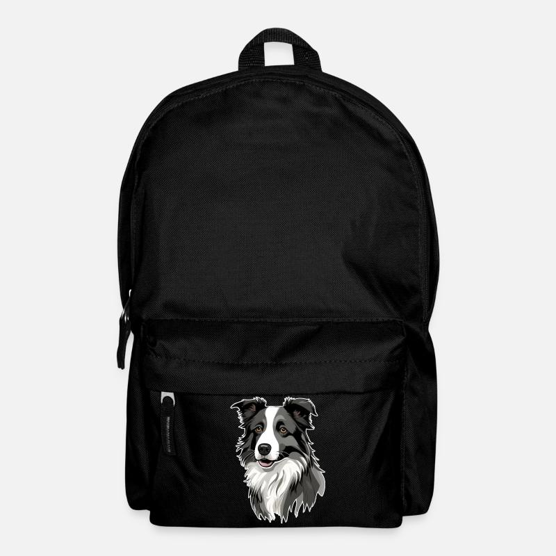 Border Collie - Rucksack - Schwarz