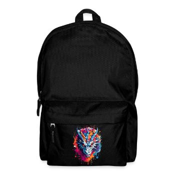 Coole Drache - Rucksack - Schwarz - Vorne