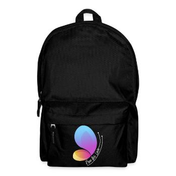 Free Through Love Gradient Butterfly - Backpack - black - Front